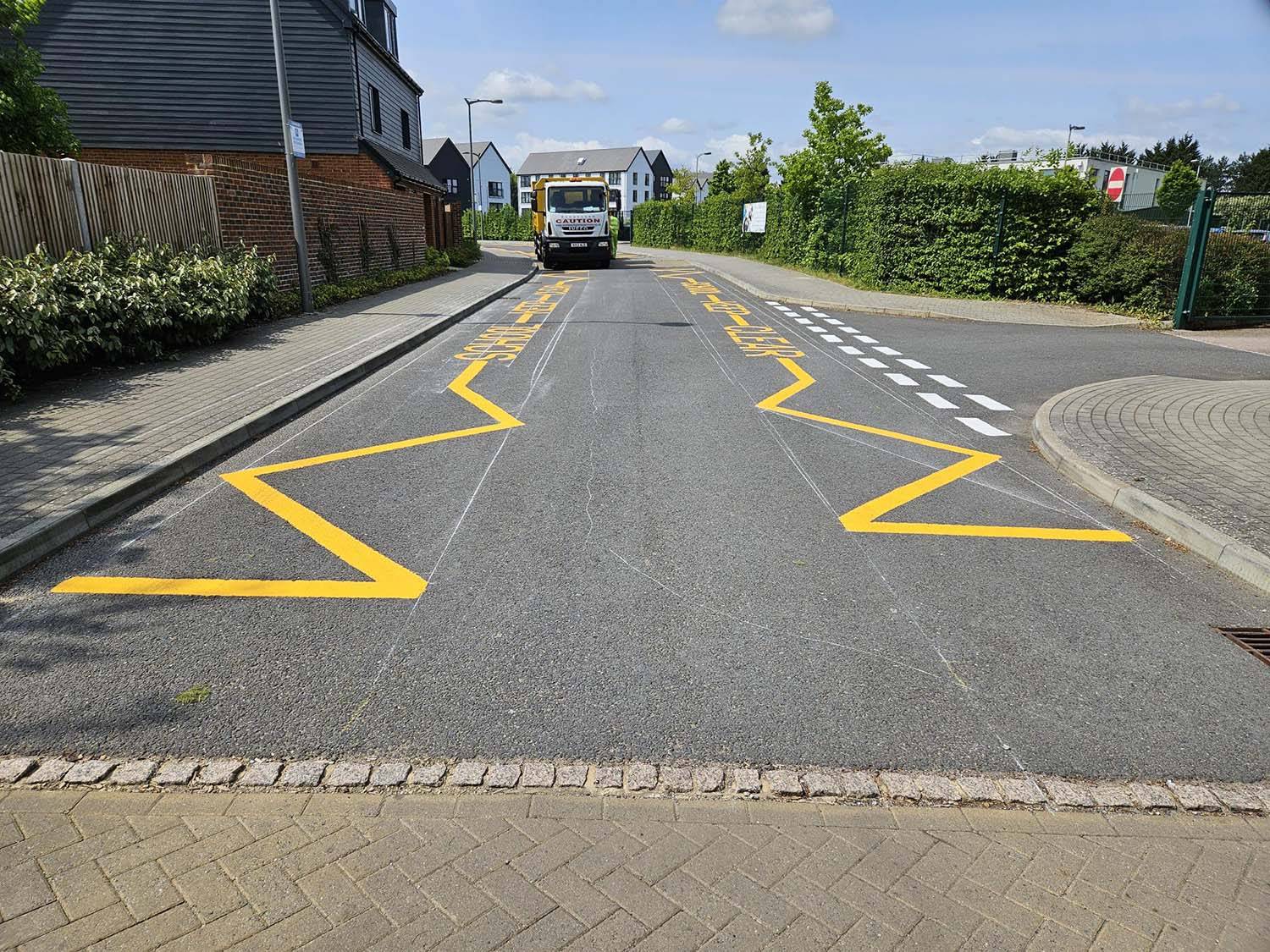 School Road Line Marking School Road Line Marking
