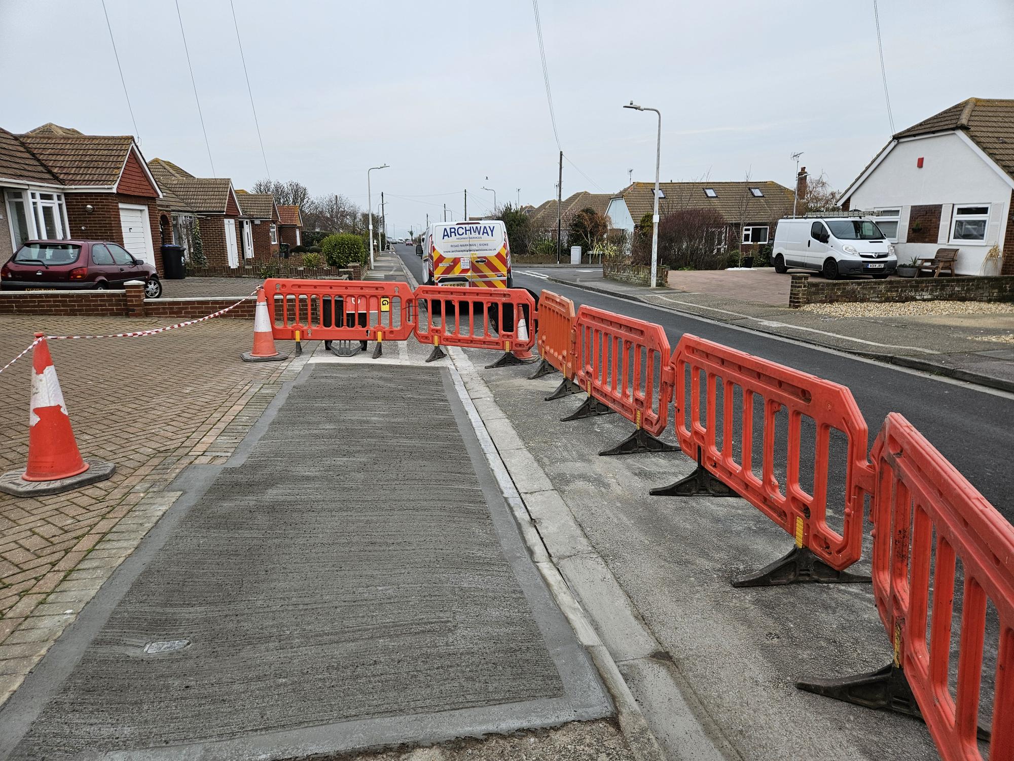 Archway Van and Dropped Kerb Installation
