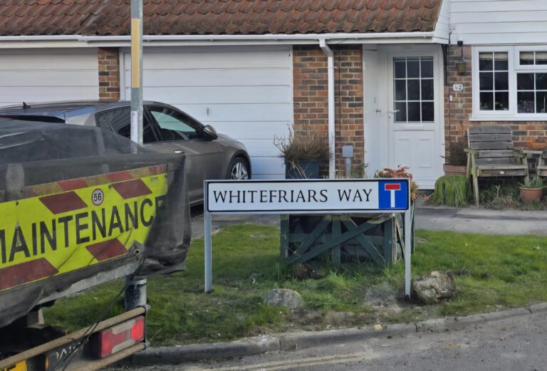 Whitefriars Way Road Signage 1