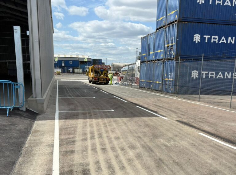 Road Markings Tilsbury Docks3