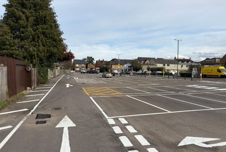 Archwayhighwayservices car park line marking runnymede